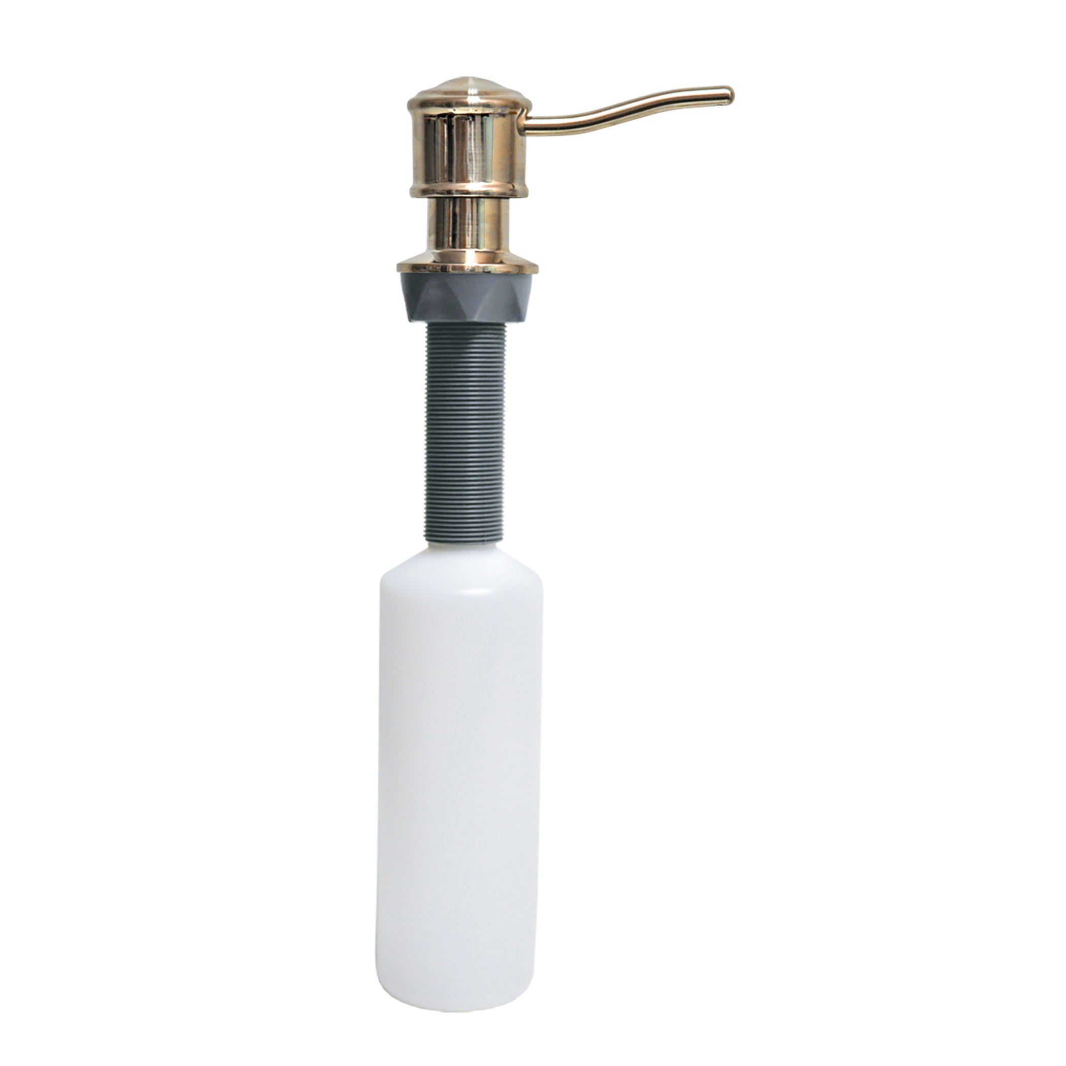 Universal Soap Dispenser with Curved Nozzle in Brushed Nickel - Danco
