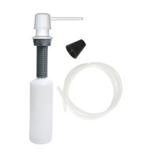 Universal Soap Dispenser with Straight Nozzle in White