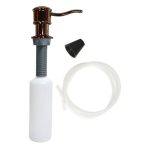 Universal Soap Dispenser with Curved Nozzle in Oil Rubbed Bronze - Model 10042