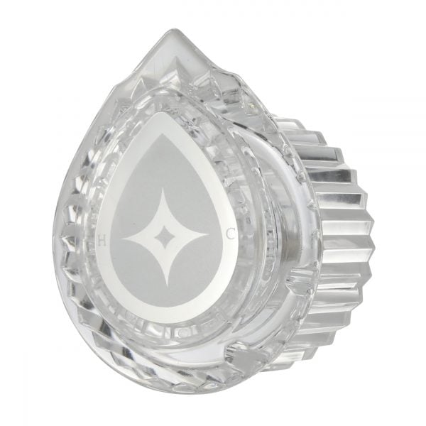 Posi-Temp Faucet Handle for Moen Tub/Shower in Clear Acrylic