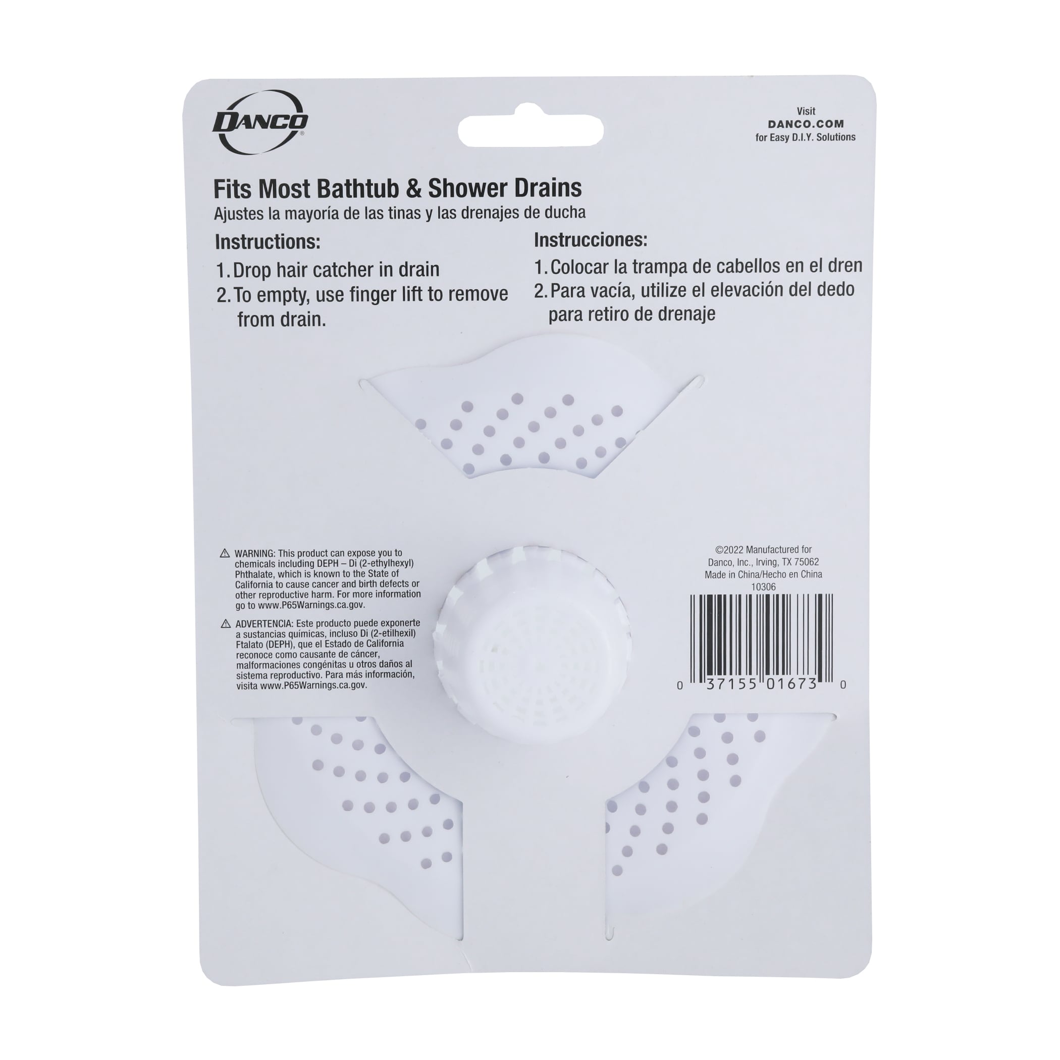 8th image of Hair Catcher Bathroom Tub Strainer in White 8th image of Hair Catcher Bathroom Tub Strainer in White