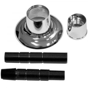 Universal Adjustable Tub/Shower Handle Flange in Chrome Universal Adjustable Tub/Shower Handle Flange in Chrome