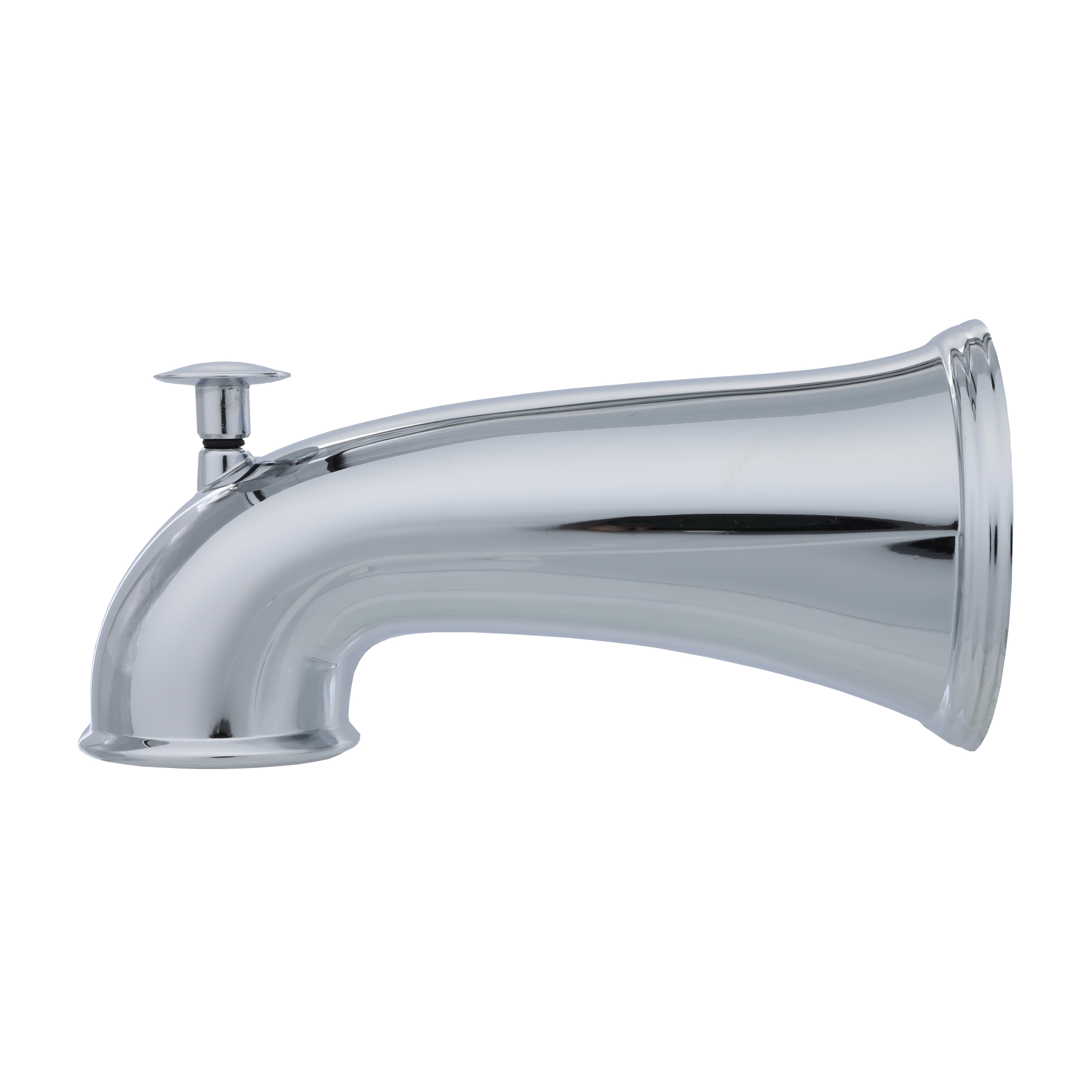 6 in. Decorative Tub Spout with Pull Up Diverter in Chrome 6 in. Decorative Tub Spout with Pull Up Diverter in Chrome