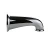 1st image of 8 in. Decorative Tub Spout with Pull Down Diverter in Chrome