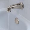 2nd image of 8 in. Decorative Tub Spout with Pull Down Diverter in Brushed Nickel