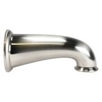 8 in. Decorative Tub Spout with Pull Down Diverter in Brushed Nickel - Model 10319