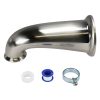 7th image of 8 in. Decorative Tub Spout with Pull Down Diverter in Brushed Nickel