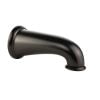 3rd image of 8 in. Decorative Tub Spout with Pull Down Diverter in Oil Rubbed Bronze