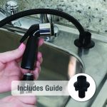2nd image of Economy Kitchen Side Spray with Guide in Black