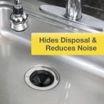3rd image of 3.45 inch Garbage Disposal Splash Guard in Black