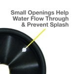 2nd image of 3.45 inch Garbage Disposal Splash Guard in Black