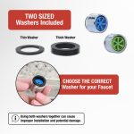 1st image of 1.0 GPM Extra Water Saving Dual Thread Faucet Aerator in Chrome