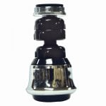 1.5 GPM Dual Thread Swivel Sprayrator in Chrome - Model 10500
