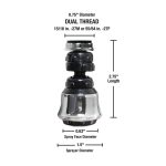 2nd image of 1.5 GPM Dual Thread Swivel Sprayrator in Chrome