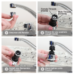 1st image of 1.5 GPM Dual Thread Swivel Sprayrator in Chrome