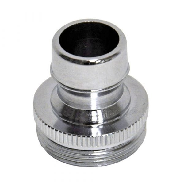 15/16 in.-27M or 55/64 in. 27F Chrome Small Male Dishwasher Aerator Adapter