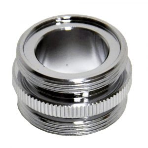 15/16 in.-27M x 15/16 in.-27M Chrome Male/Male Aerator Adapter 15/16 in.-27M x 15/16 in.-27M Chrome Male/Male Aerator Adapter