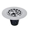 7th image of Hair Catcher Shower Drain Cover in Chrome w/ Hair Catcher Replacement Baskets