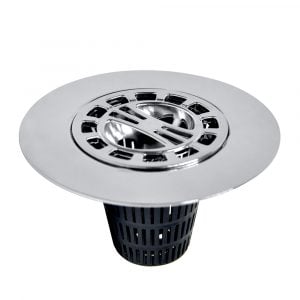 Hair Catcher Shower Drain Cover in Chrome Hair Catcher Shower Drain Cover in Chrome