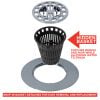 2nd image of Hair Catcher Shower Drain Cover in Chrome