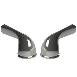 Lever Faucet Handles for Delta Lavatory in Chrome Lever Faucet Handles for Delta Lavatory in Chrome
