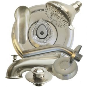 Universal Tub/Shower Trim Kit with showerhead for Moen in Brushed Nickel Universal Tub/Shower Trim Kit with showerhead for Moen in Brushed Nickel