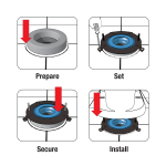 1st image of HydroSeat Toilet Flange Repair