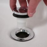 1st image of Touch-Toe Bathtub Drain Stopper in Brushed Nickel