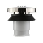4th image of Touch-Toe Bathtub Drain Stopper in Brushed Nickel