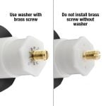 2nd image of Touch-Toe Bathtub Drain Stopper in Brushed Nickel