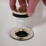 1st image of Touch-Toe Bathtub Drain Stopper in Polished Brass