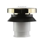 4th image of Touch-Toe Bathtub Drain Stopper in Polished Brass