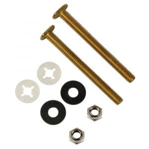 5/16 in. x 3-1/2 in. Brass Closet Bolts with Nuts and Washers (2-Pack) 5/16 in. x 3-1/2 in. Brass Closet Bolts with Nuts and Washers (2-Pack)