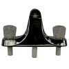2nd image of 8 in. Mobile Home Off-Set Style Tub/Shower Faucet with Knob Handles in Chrome