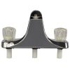 1st image of 8 in. Mobile Home Center-Set Tub/Shower Faucet with Clear Knob Handles in Chrome