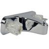 4th image of 8 in. Mobile Home Center-Set Tub/Shower Faucet with Clear Knob Handles in Chrome