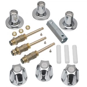 Tub/Shower 3-Handle Remodeling Kit for Price Pfister Verve in Chrome