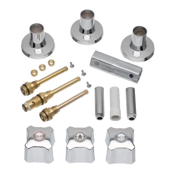Tub/Shower 3-Handle Remodeling Kit for Kohler Trend in Chrome