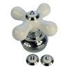 3rd image of Faucet Cross-Arm Handle in White
