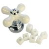 5th image of Faucet Cross-Arm Handle in White
