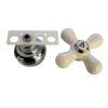 6th image of Faucet Cross-Arm Handle in White