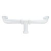 3rd image of 1-1/2 X 16 Center Outlet Waste Drain Pipe in White