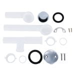 5th image of Touch-Toe Tub Drain Kit with Chrome Trim