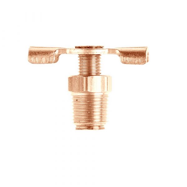 1/8 in. MIP Back Seat Drain Cock Shut-Off Valve