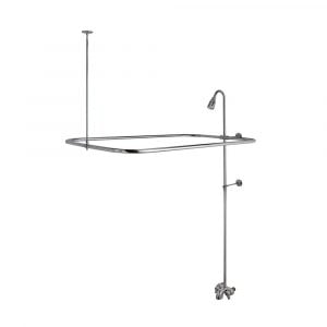 Add-A-Shower Kit for Clawfoot Tub in Chrome