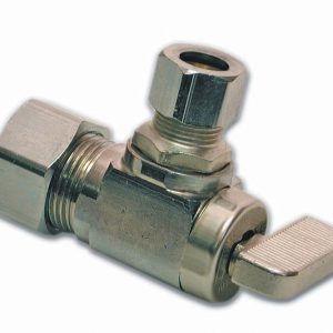 3/8 in. Comp. Outlet x 5/8 in. O.D. Comp. Inlet Angle Stop