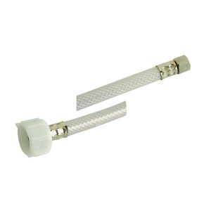 3/8 in. Comp. x 7/8 in. Ballcock Nut x 16 in. LGTH Vinyl Toilet Supply Line Hose 3/8 in. Comp. x 7/8 in. Ballcock Nut x 16 in. LGTH Vinyl Toilet Supply Line Hose