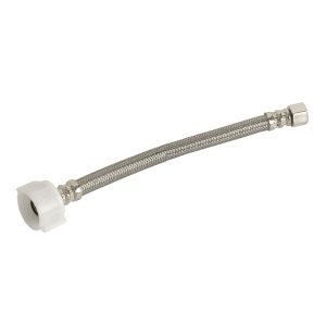 3/8 in. Comp. x 7/8 in. Ballcock x 6 in. LGTH Stainless Steel Toilet Supply Line Hose 3/8 in. Comp. x 7/8 in. Ballcock x 6 in. LGTH Stainless Steel Toilet Supply Line Hose