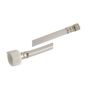 3/8 in. Comp. x 7/8 in. Ballcock Nut x 12 in. LGTH Vinyl Toilet Supply Line Hose 3/8 in. Comp. x 7/8 in. Ballcock Nut x 12 in. LGTH Vinyl Toilet Supply Line Hose