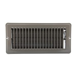 4 in. x 10 in. Steel Floor Register with 7/8 in. Drop in Brown 4 in. x 10 in. Steel Floor Register with 7/8 in. Drop in Brown